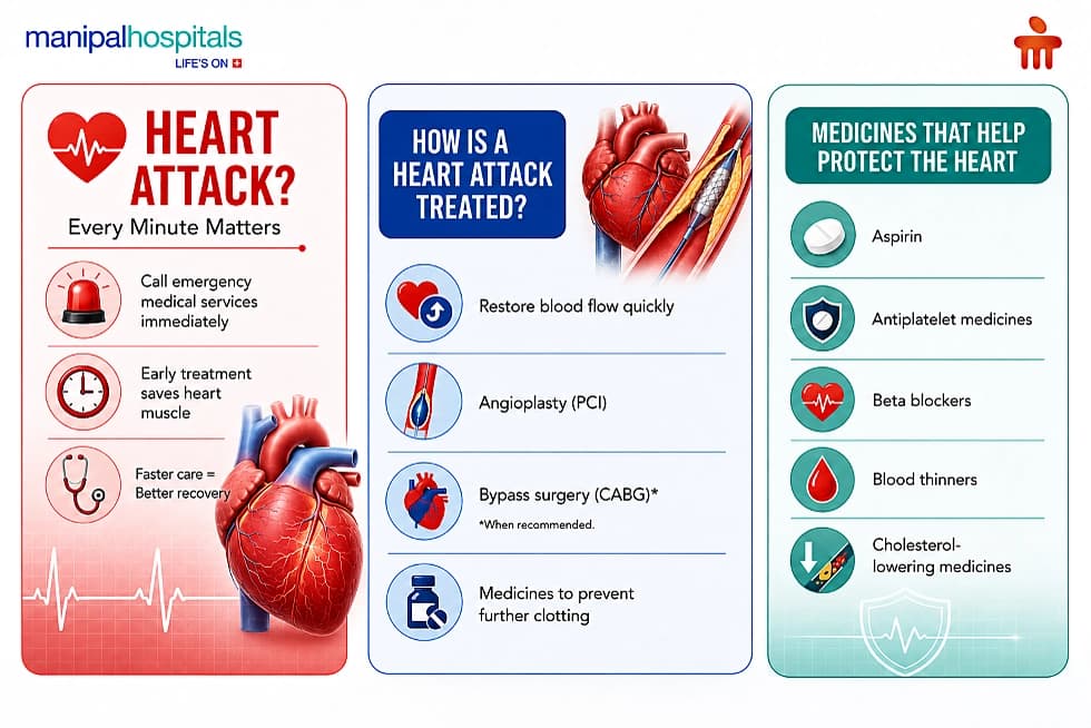 Heart attack treatment and recovery