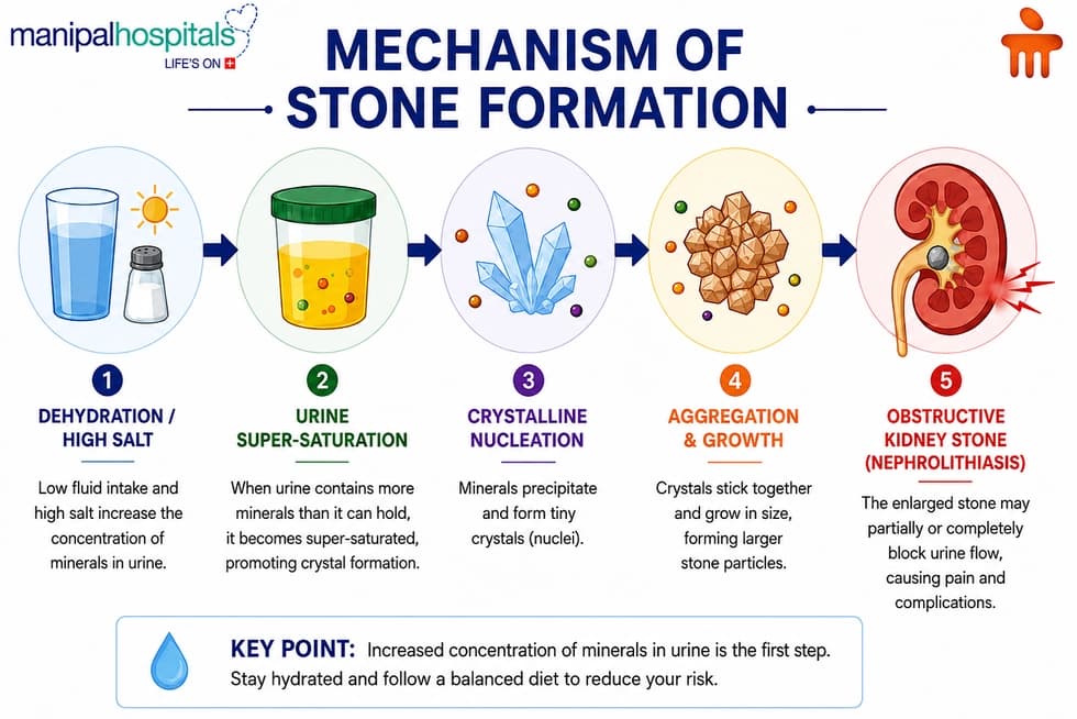 Mechanism of Kidney Stone Formation