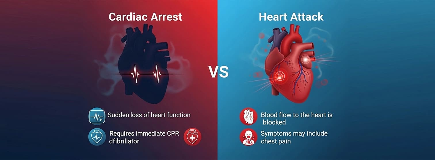 Heart Attack vs Cardiac Arrest differences Heart Attack vs Cardiac Arrest differences