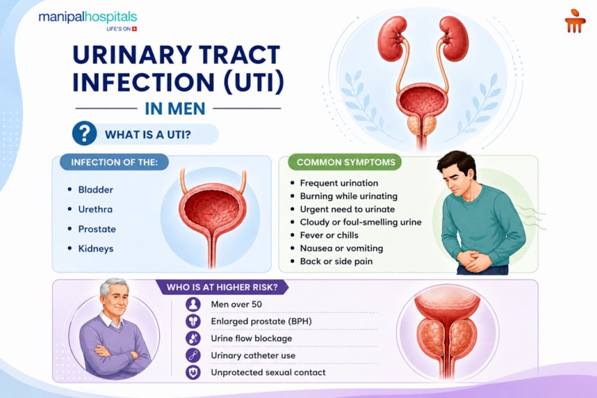 UTI in Men: Symptoms and Risk Factors UTI in Men: Symptoms and Risk Factors