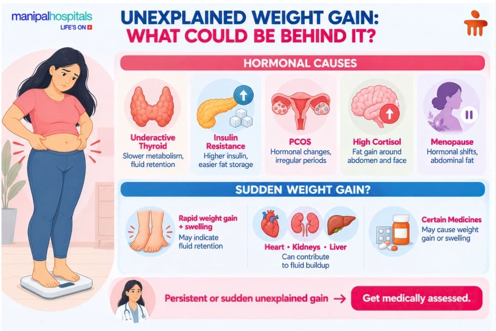 Unexplained Weight Gain and the Resons behind it Unexplained Weight Gain and the Resons behind it