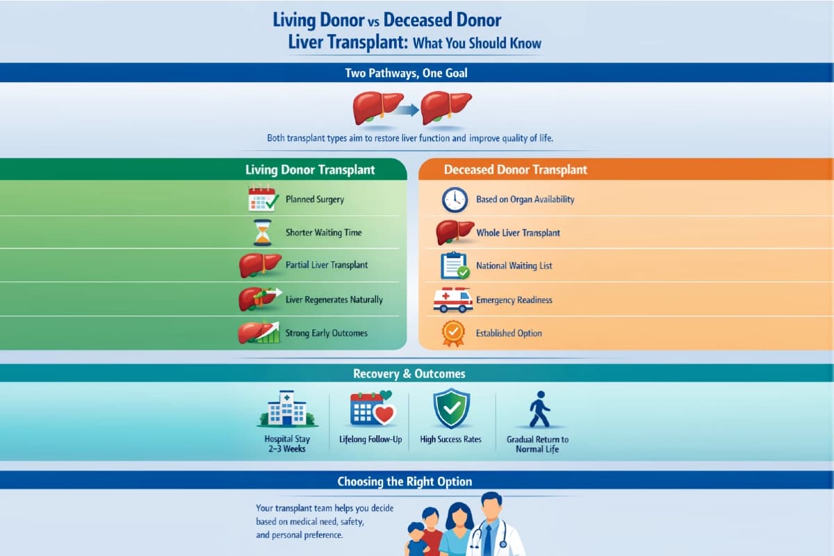 Living vs Deceased Donor Liver Transplant: Key Differences Living vs Deceased Donor Liver Transplant: Key Differences